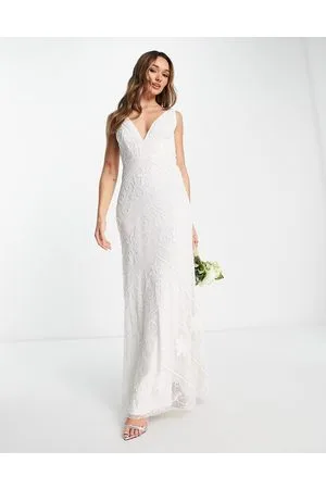 Frock and Frill Bridal embellished maxi dress in
