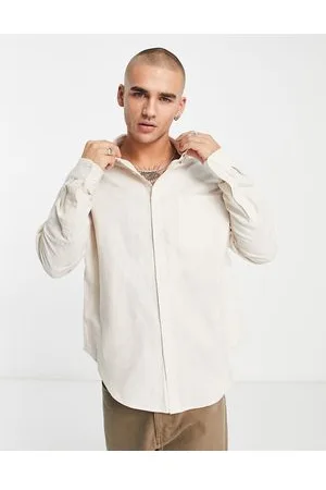ASOS 90s oversized linen shirt in ecru
