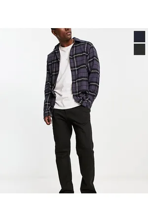 Pull&Bear 2 pack chinos in black and navy