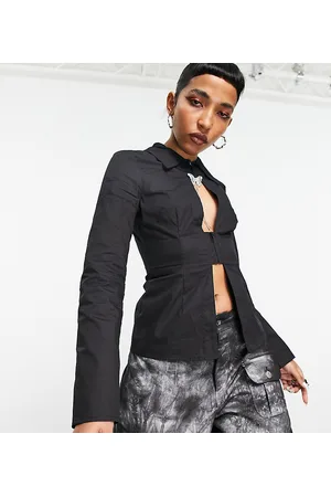 COLLUSION Cut out shirt with hot fix in