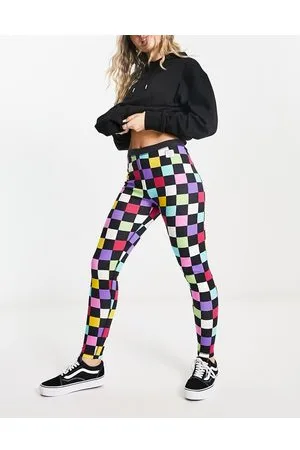 Vans X ireneisgood leggings in multi checkerboard