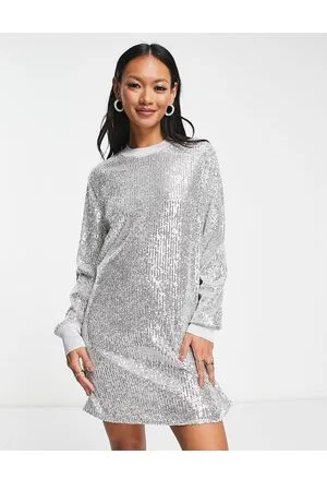 AllSaints Juela sequin mini dress in