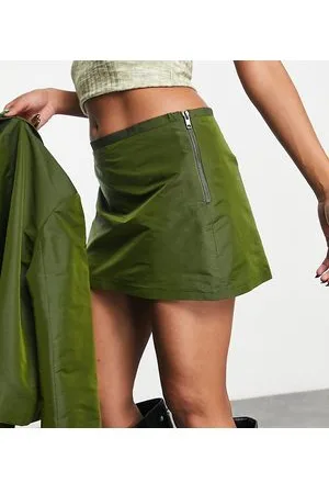 COLLUSION Panelled mini skirt with zip detail in co-ord