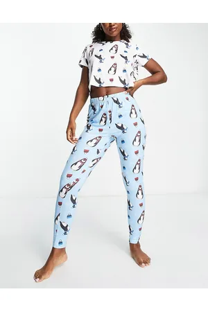 Loungeable Winter penguin pyjama set in