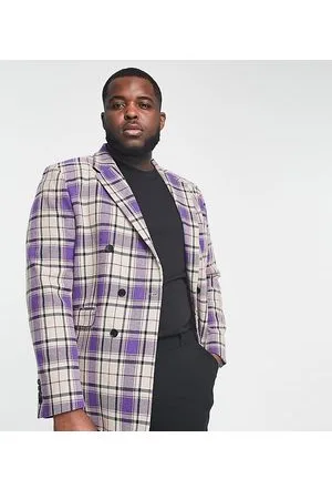Devils Advocate Plus checked blazer in