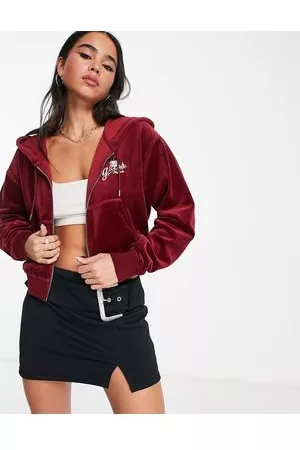 Guess Betty boop co-ord velour zip up hoodie in