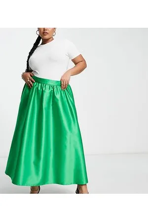 River Island A-line midi skirt in