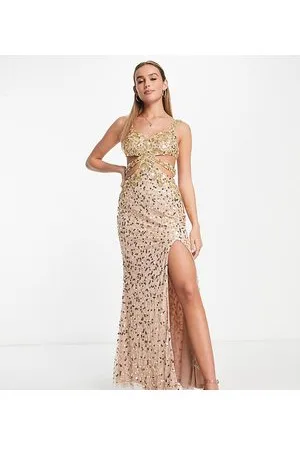 Starlet Exclusive cut-out embellished maxi dress in