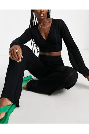 4th & Reckless Lorita ladder detail knit wrap top co-ord in