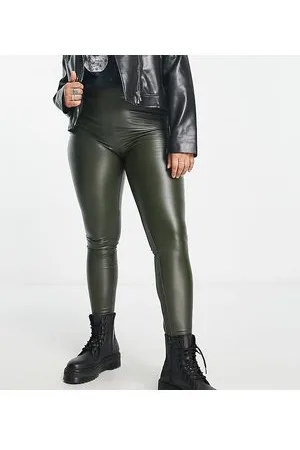 ONLY Faux leather leggings in dark