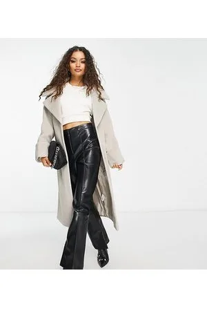 River Island Belted coat in beige