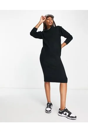 New Look Crew neck midi knitted dress in