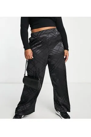 New Look New Look Curve co-ord satin wide leg trouser in