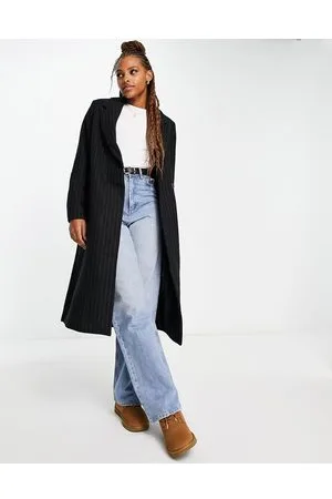 Pimkie Longline pinstripe coat in