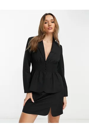 Y.A.S .ruched waist tailored blazer co-ord in
