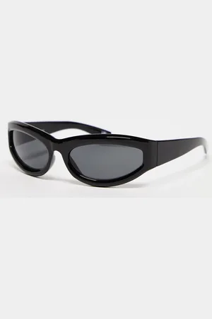 ASOS Wrap visor sunglasses with bevelling in