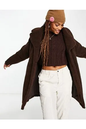 Monki oversized hotsell teddy jacket