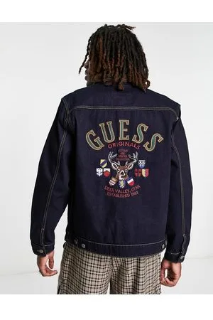 Guess Originals denim jacket with back print logo in