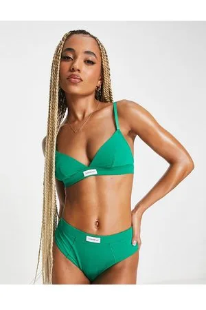 Tommy Hilfiger Tommy Jeans Essentials cotton blend unlined triangle bralette in