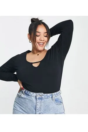 Simply Be Long sleeve keyhole body in