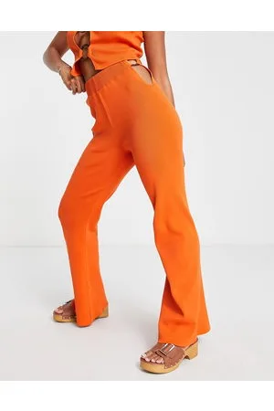 ASOS Co-ord knitted trousers with ring waist detail in