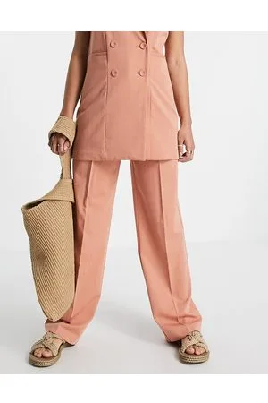 Y.A.S Wide leg tailored trousers co-ord in coral