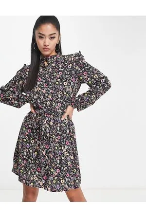 JDY Sofia floral belted dress