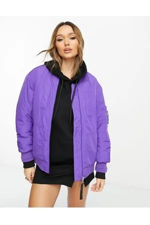 River Island Oversized bomber jacker in