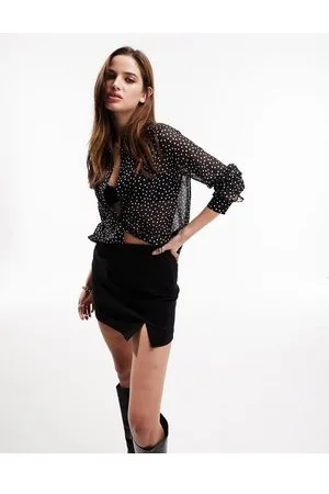ASOS Long sleeve soft shirt in spot print