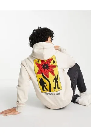 Volcom Bob Mollema back print hoodie in cream