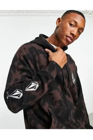 Volcom Iconic Stone hoodie in and black camo