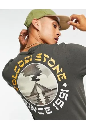 Volcom Stone Portal back print t-shirt in washed
