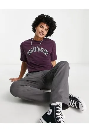 Volcom Hi School t-shirt in burgundy