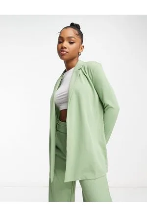 JDY Lightweight blazer co-ord in sage