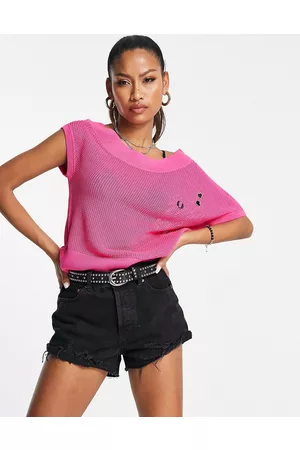 Fred Perry X Amy Winehouse one shoulder knitted top in