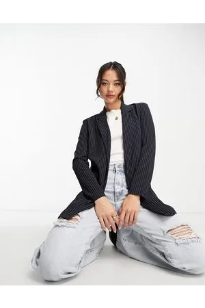 JDY Lightweight blazer co-ord in stripe