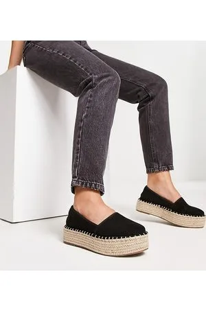 ASOS Wide fit Journal flatform espadrilles in