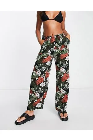 Volcom X Co Co oversized beach trouser in tropical print