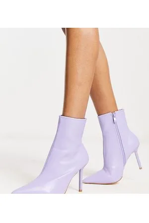 Raid Tamrya stiletto ankle boots in lavendar