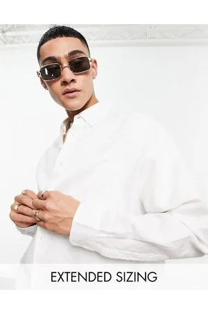 ASOS 90s oversized linen shirt in