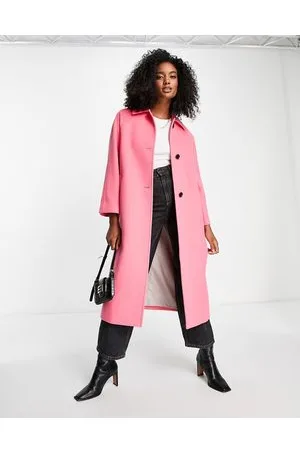 Gianni Feraud Rose raglan coat in bubblegum