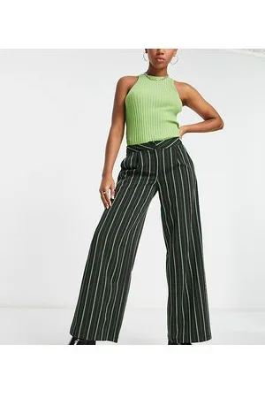 Reclaimed Inspired low rise baggy stripe trouser