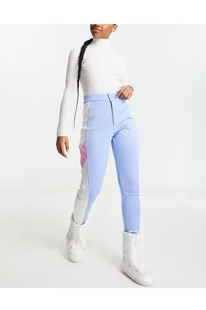 Threadbare Ski trousers with panelling in pastel