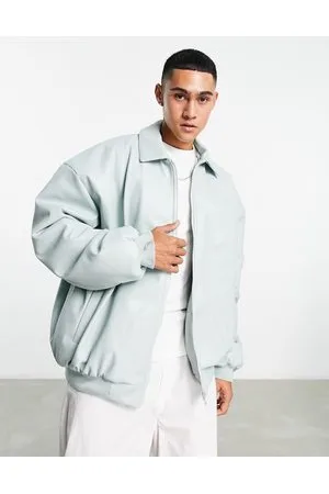 ASOS Extreme oversized faux leather bomber jacket in