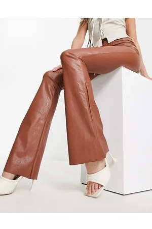 Commando Faux leather flared leggings in