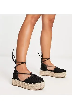ASOS Wide Fit Juggle platform espadrille in