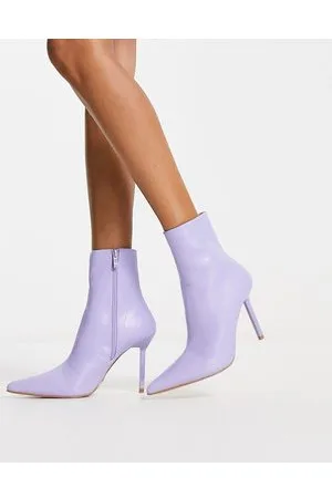 Raid Tamrya stiletto ankle boots in lavender