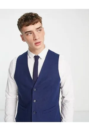 French Connection Slim fit linen suit waistcoat