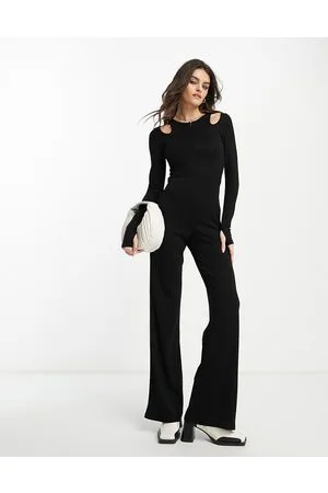 French Connection Cut out jersey jumpsuit in