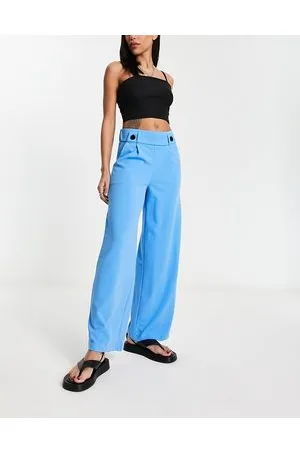 JDY Button detail wide leg dad trousers co-ord in